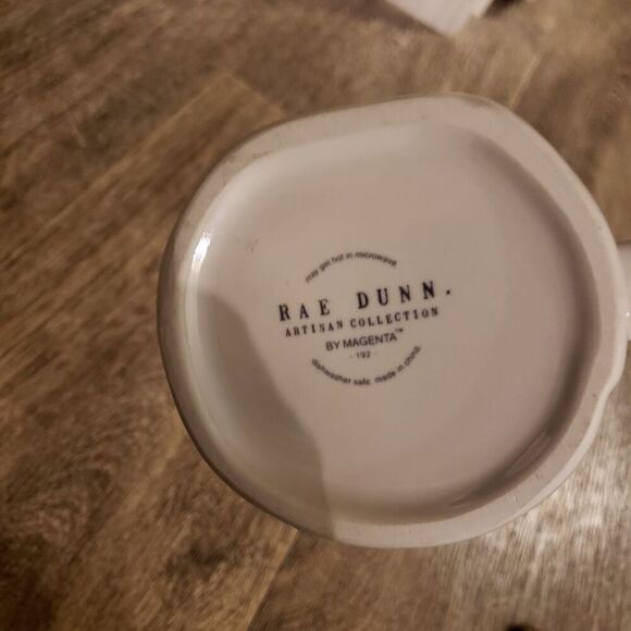 Rae Dunn Pottery Coffee Mugs "Relax" And "Lovely" Qty 2 NEE - Picture 5 of 9